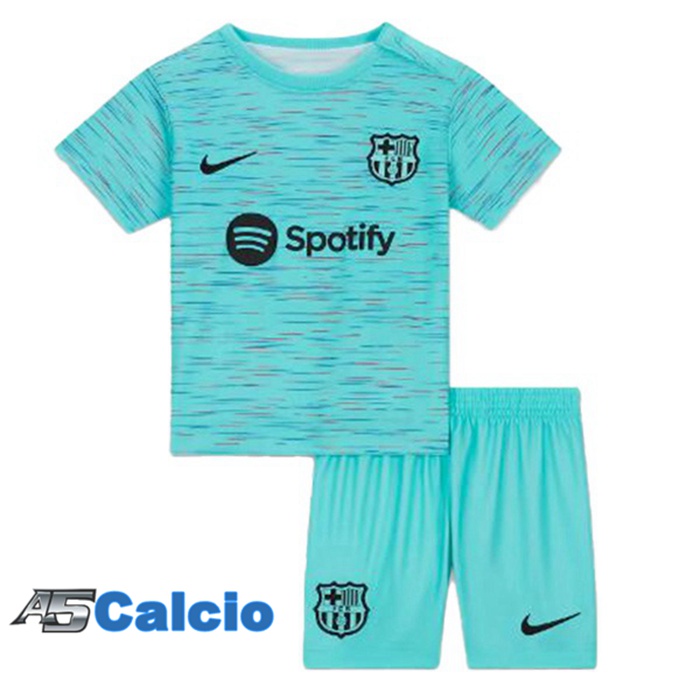 Acquistare Maglie Calcio FC Barcellona Bambino Terza Verde 2023 2024